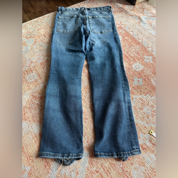 GOOD AMERICAN Good Straight in Indigo128 distressed size 4/27 gsbdh619t - Picture 5 of 8